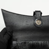 Side view of Balenciaga handbag Black premium designer bag
