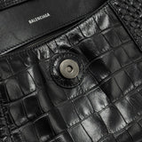 Balenciaga designer handbag calf closeup detail