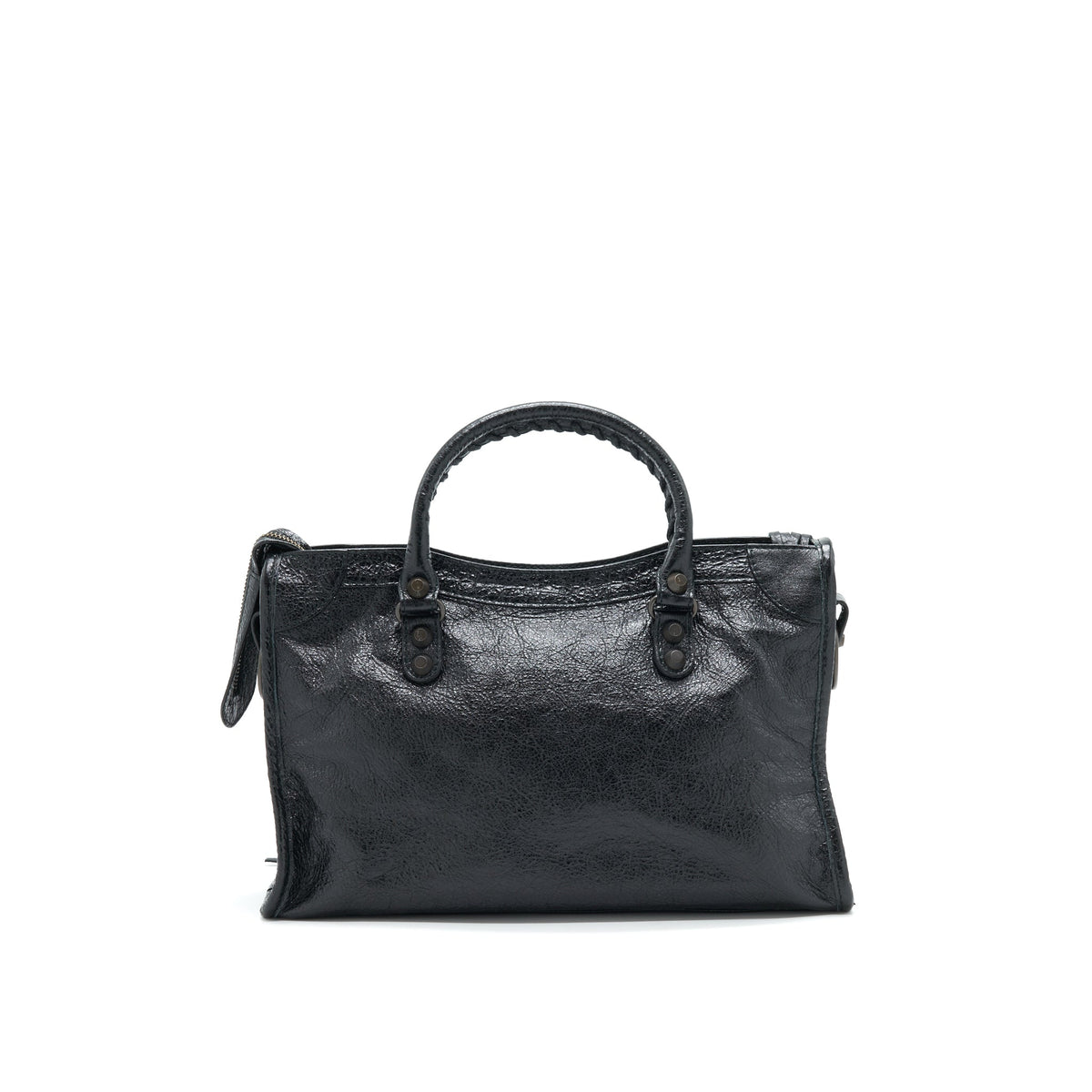Balenciaga designer handbag leather closeup detail