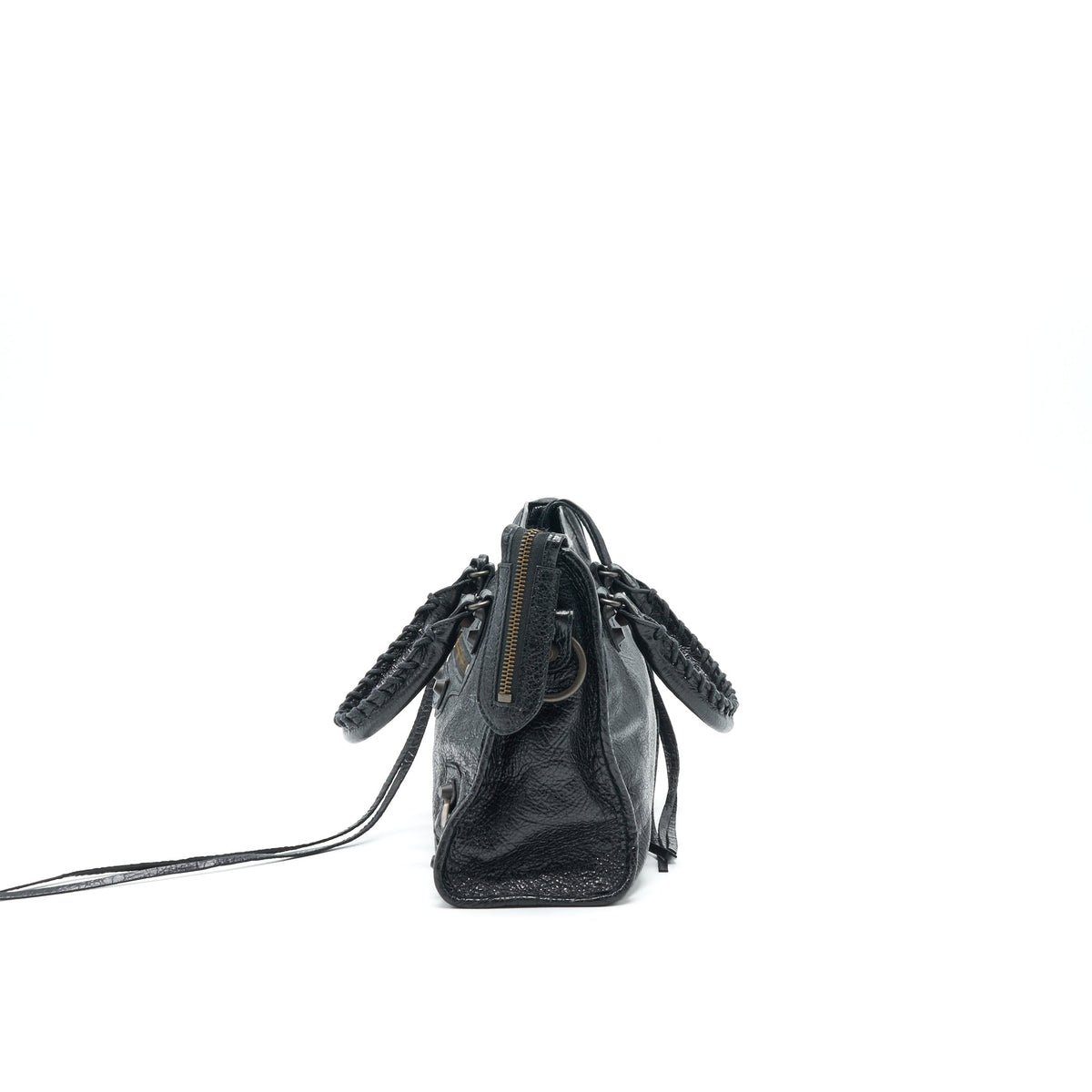 Balenciaga women's handbag Black luxury designer leather