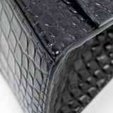 Balenciaga authentic luxury handbag Black calf craftsmanship