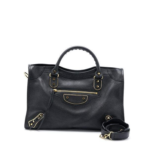 Balenciaga women's handbag Black luxury designer leather
