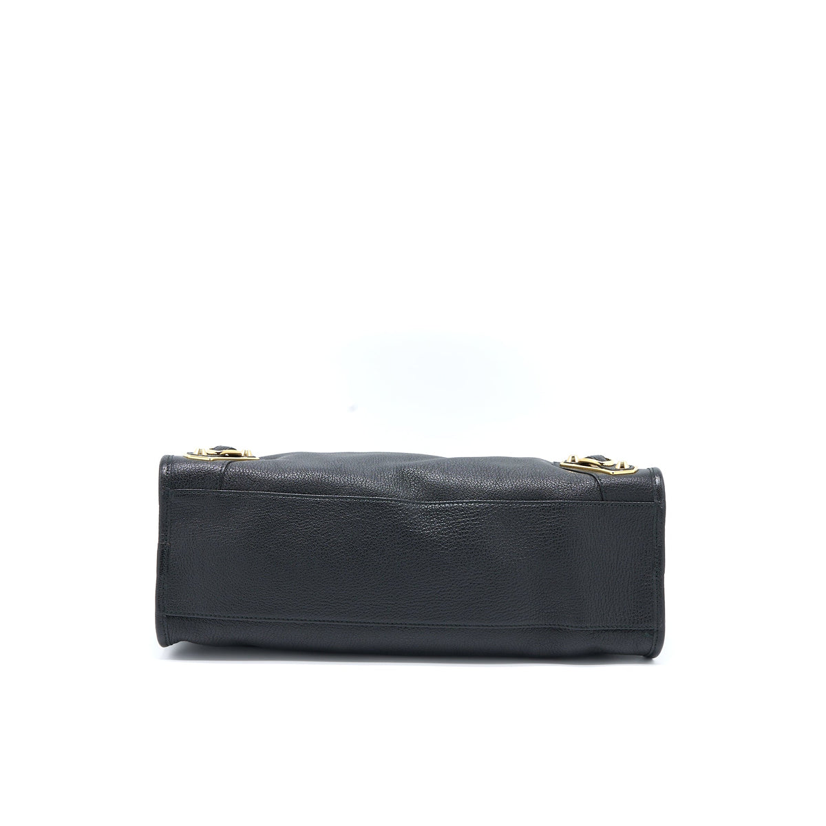 Balenciaga authentic luxury handbag Black leather craftsmanship