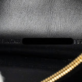 Balenciaga authentic luxury handbag Black calf craftsmanship