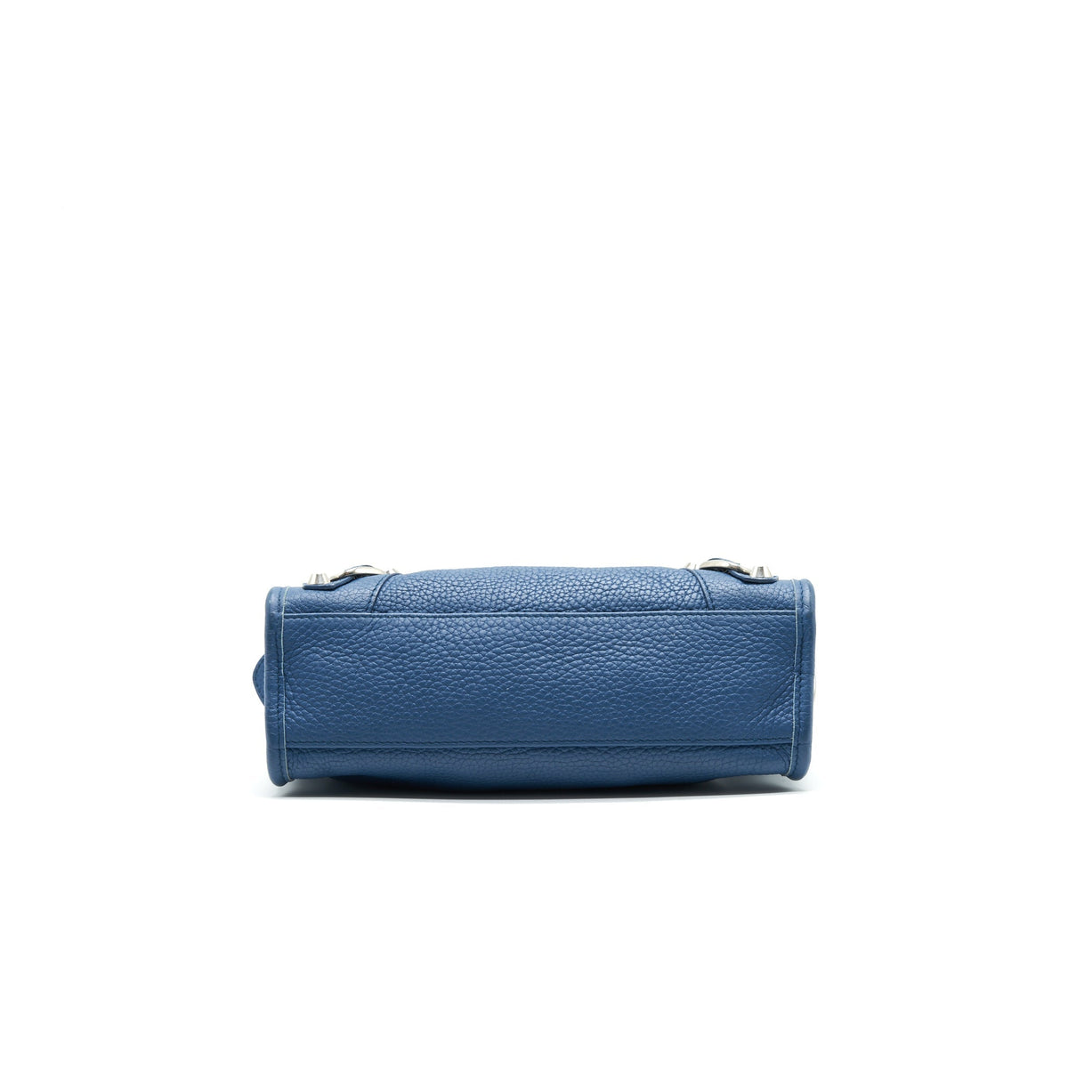 Balenciaga authentic luxury handbag Blue leather craftsmanship