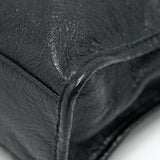 Side view of Balenciaga handbag Black premium designer bag