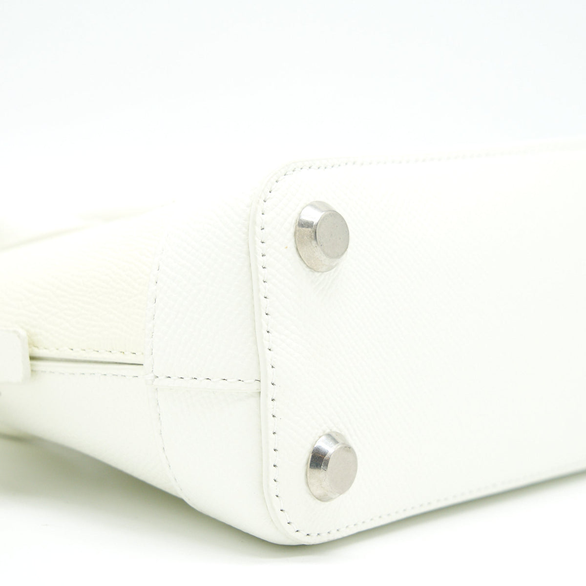 Balenciaga authentic luxury handbag White leather craftsmanship