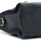 Balenciaga authentic luxury handbag Black leather craftsmanship
