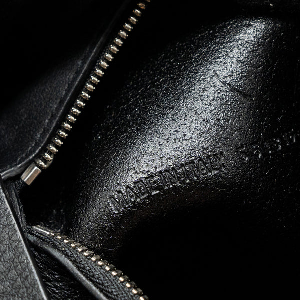 Side view of Balenciaga handbag Black premium designer bag
