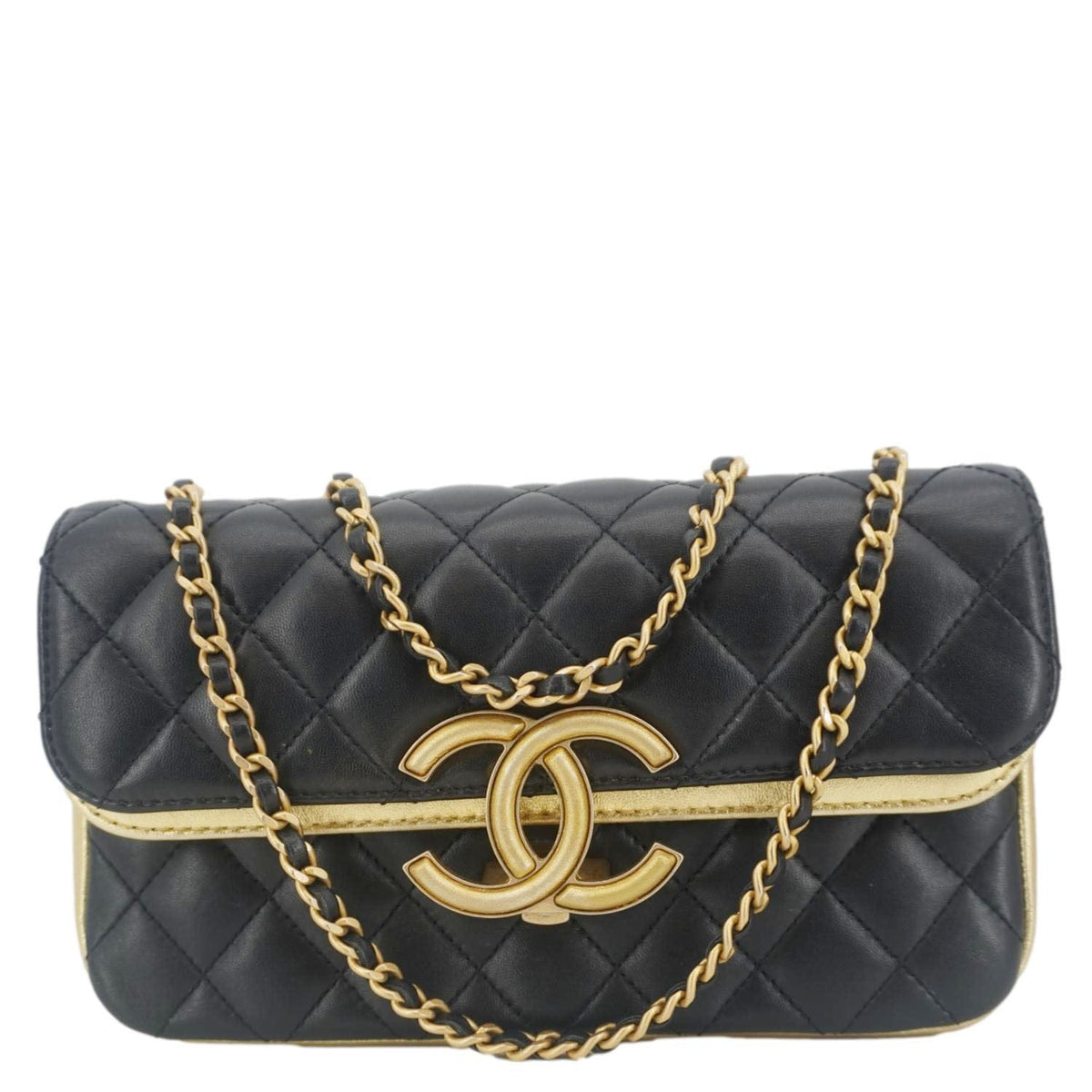 Chanel Bags Chanel Double Flap Quilted Leather Shoulder Bag Black Luxury Designer Leather Handbag