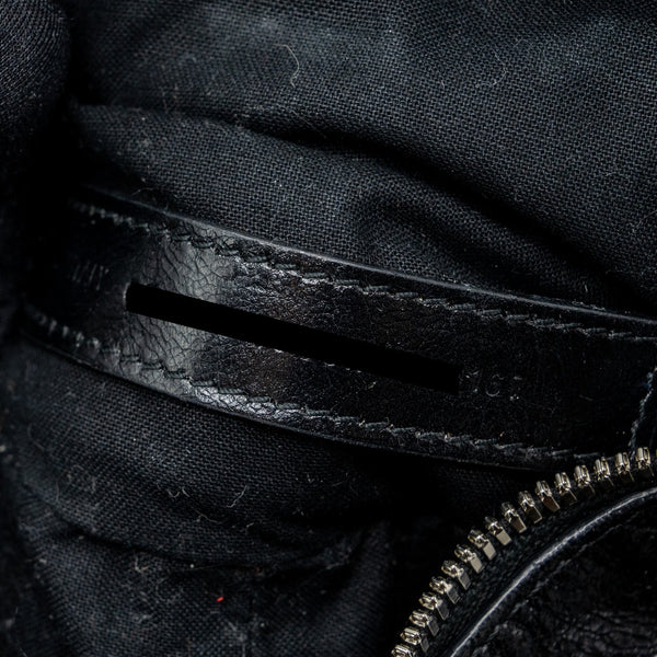 Balenciaga designer handbag leather closeup detail