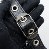 Balenciaga authentic luxury handbag Black leather craftsmanship