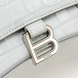 Balenciaga designer handbag calf closeup detail