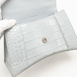 Side view of Balenciaga handbag Grey premium designer bag