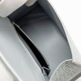 Balenciaga authentic luxury handbag Grey calf craftsmanship