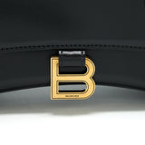 Side view of Balenciaga handbag Black premium designer bag