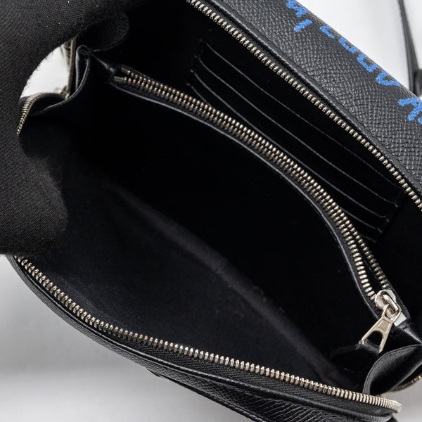 Side view of Balenciaga handbag Black premium designer bag