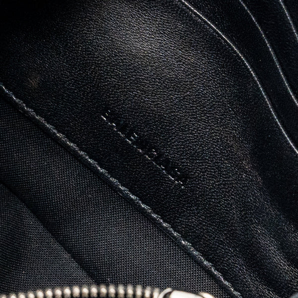 Balenciaga authentic luxury handbag Black leather craftsmanship