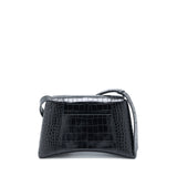 Side view of Balenciaga handbag Black premium designer bag