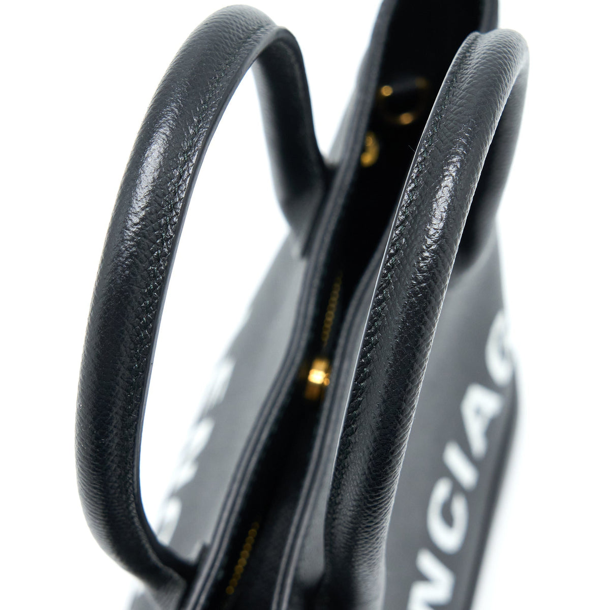 Balenciaga designer handbag calf closeup detail
