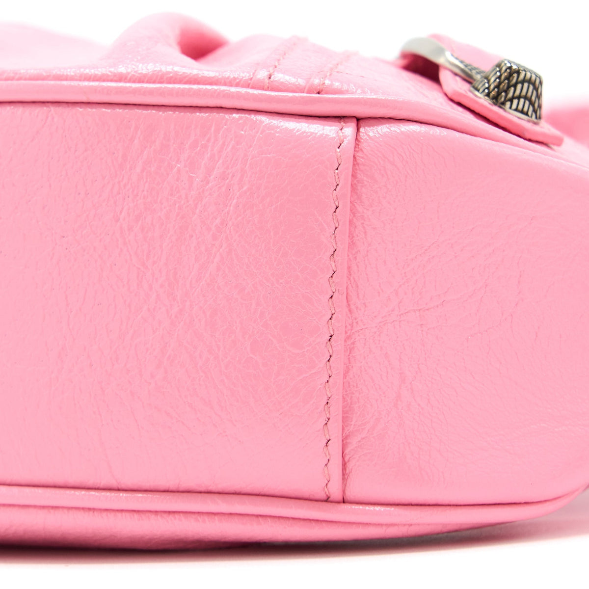 Balenciaga authentic luxury handbag Pink calf craftsmanship
