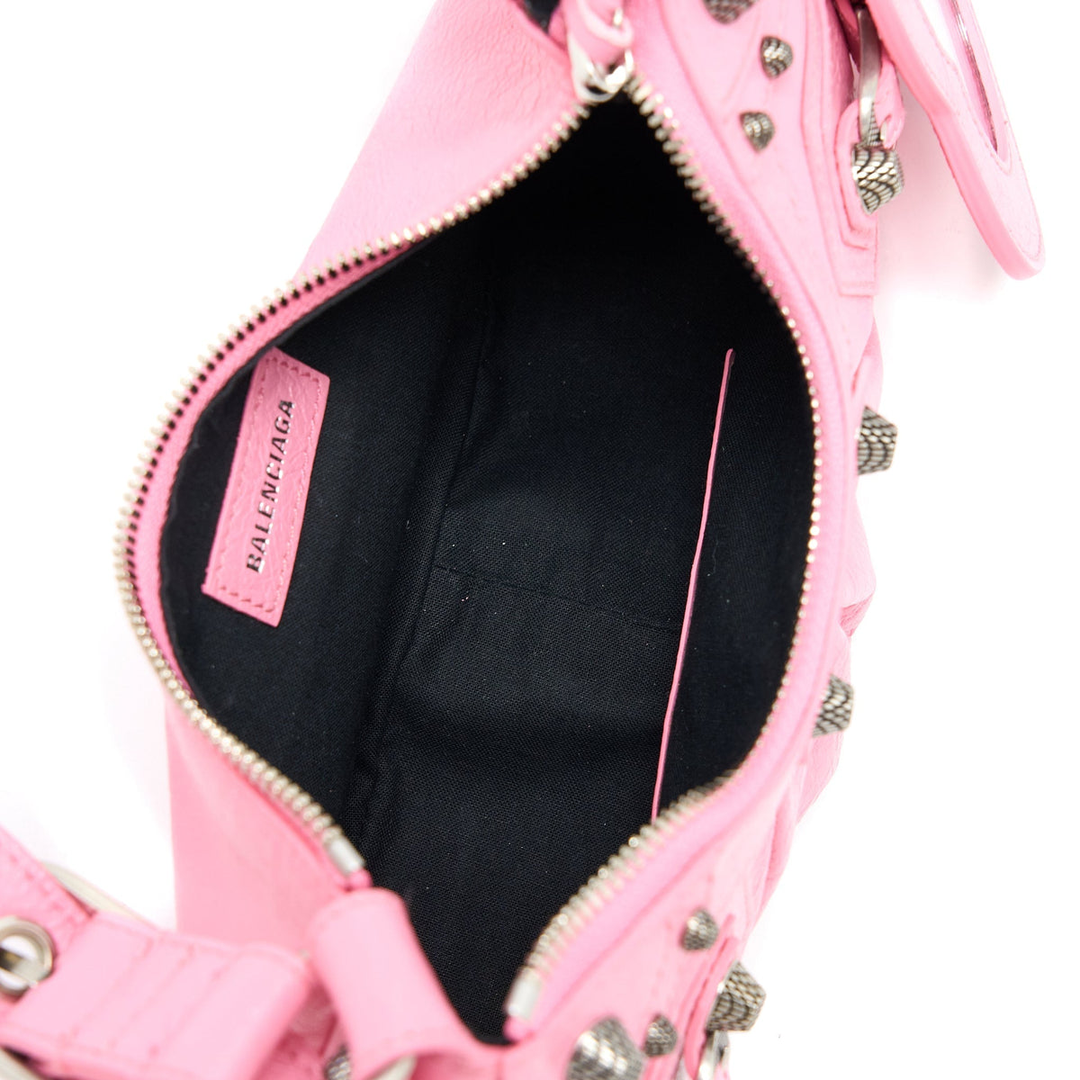 Balenciaga designer handbag calf closeup detail