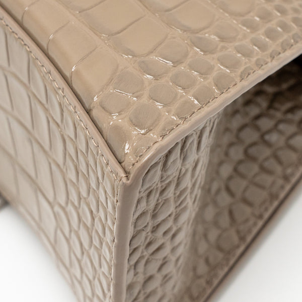 Side view of Balenciaga handbag Beige premium designer bag