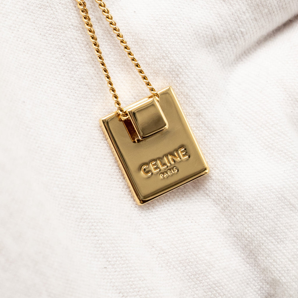 Celine Jewellery? Celine Alphabet C Necklace In Brass Gold Tone Luxury Designer Statement Jewellery