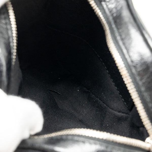 Side view of Balenciaga handbag Black premium designer bag
