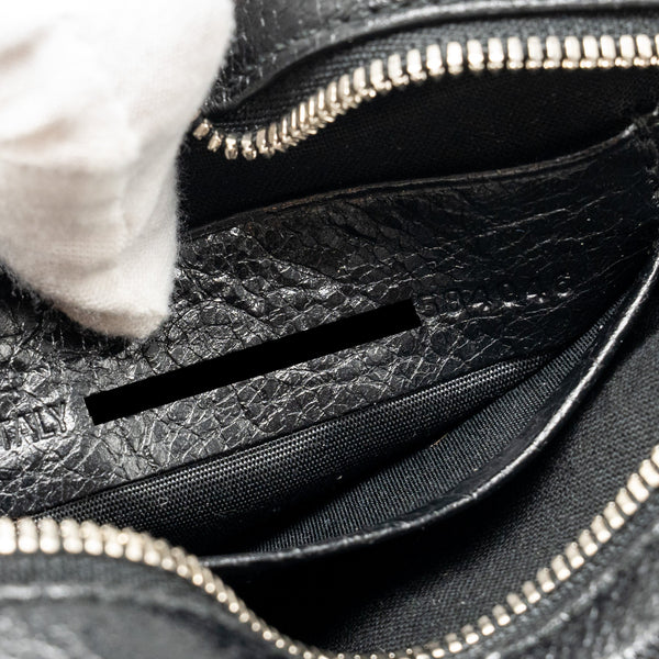 Balenciaga designer handbag leather closeup detail