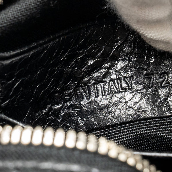 Balenciaga authentic luxury handbag Black leather craftsmanship