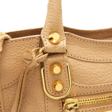 Balenciaga designer handbag leather closeup detail