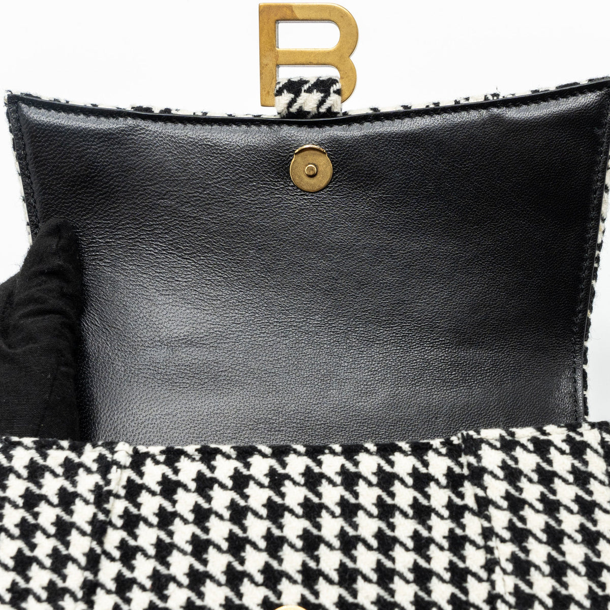 Side view of Balenciaga handbag Black premium designer bag