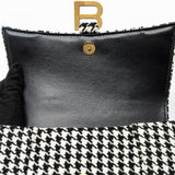 Side view of Balenciaga handbag Black premium designer bag