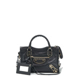 Balenciaga women's handbag Black luxury designer leather