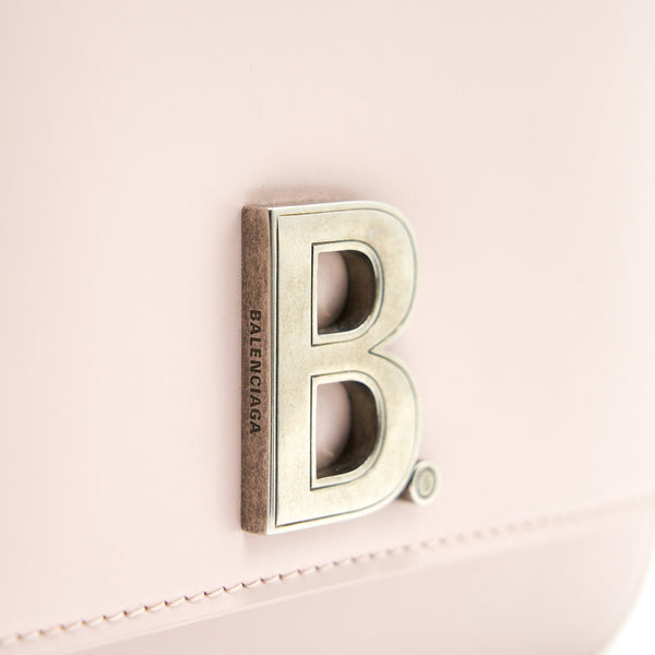 Side view of Balenciaga handbag Pink premium designer bag