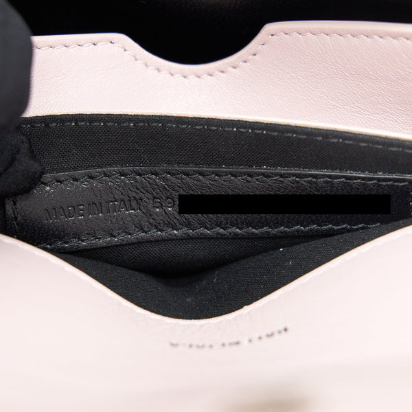 Balenciaga authentic luxury handbag Pink leather craftsmanship