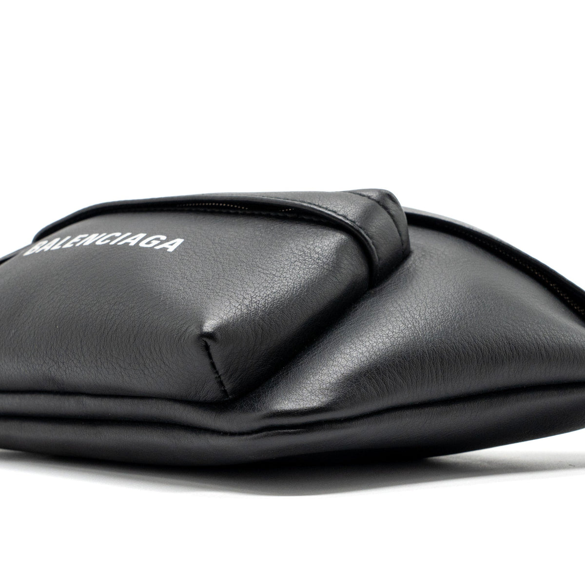 Side view of Balenciaga handbag Black premium designer bag