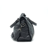 Balenciaga authentic luxury handbag Grey leather craftsmanship