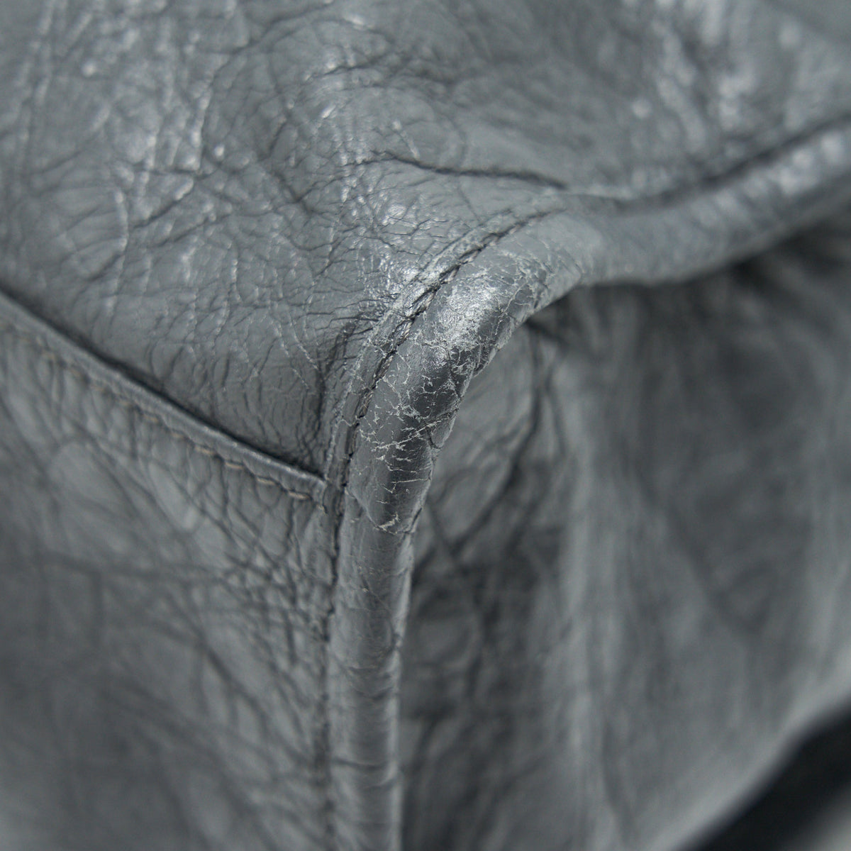 Balenciaga designer handbag leather closeup detail