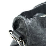 Side view of Balenciaga handbag Grey premium designer bag