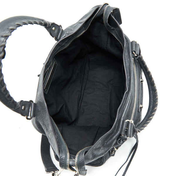 Balenciaga designer handbag leather closeup detail