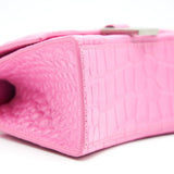 Balenciaga authentic luxury handbag Pink leather craftsmanship