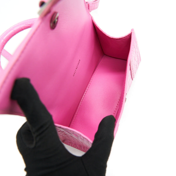 Side view of Balenciaga handbag Pink premium designer bag