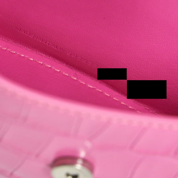 Balenciaga authentic luxury handbag Pink leather craftsmanship