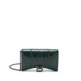 Balenciaga women's handbag Black luxury designer python