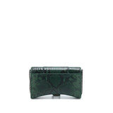 Balenciaga authentic luxury handbag Black python craftsmanship