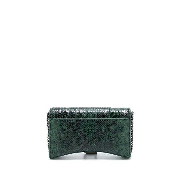 Balenciaga authentic luxury handbag Black python craftsmanship