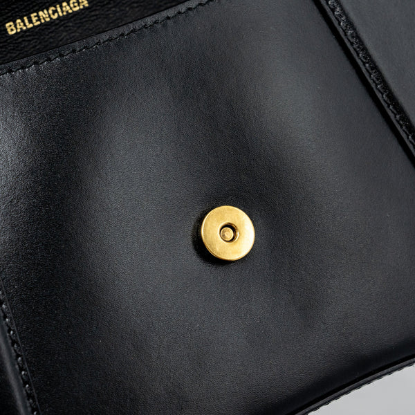 Balenciaga designer handbag calf closeup detail