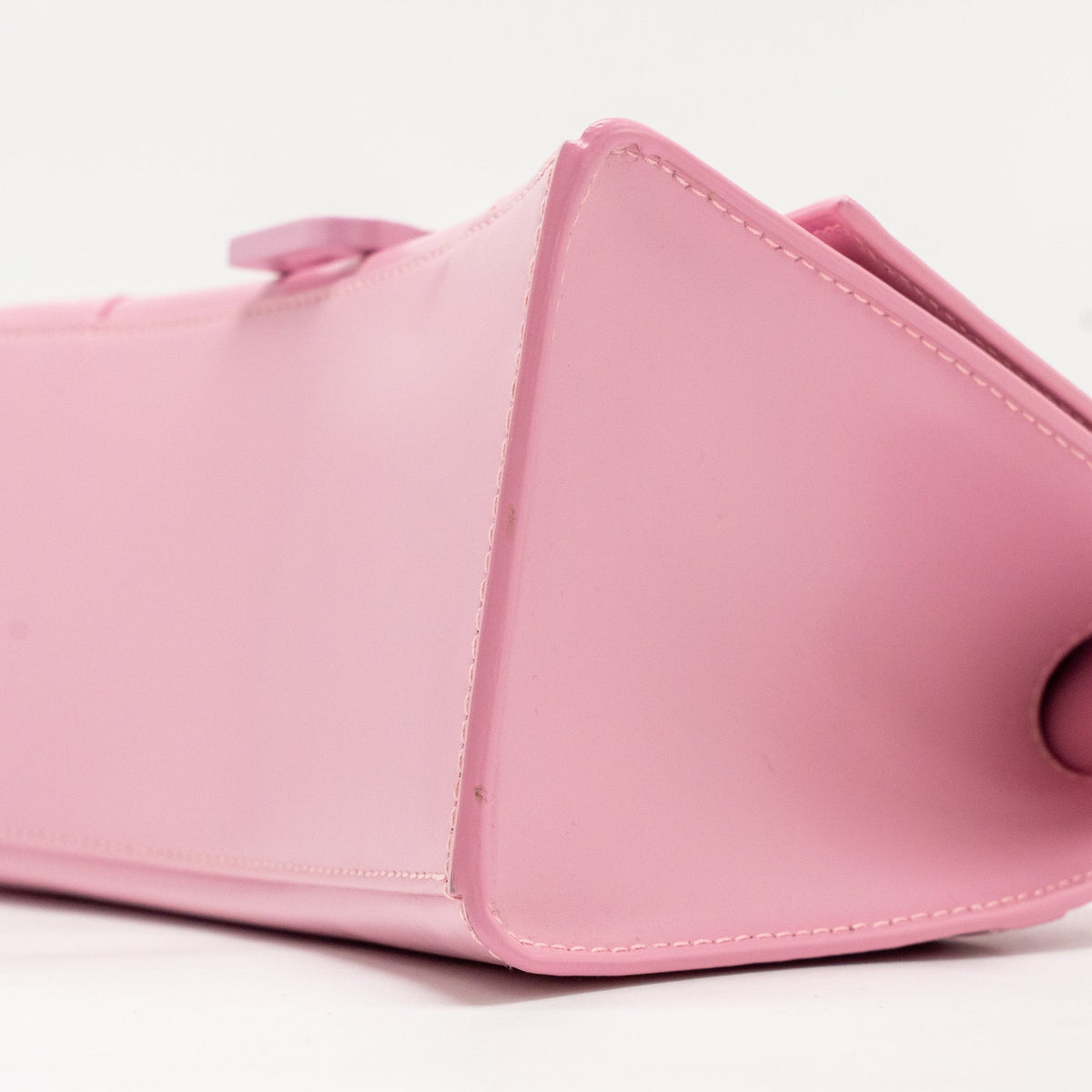 Side view of Balenciaga handbag Pink premium designer bag